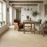 Carrelage sol traditionnel Estany sable 60x120 cm