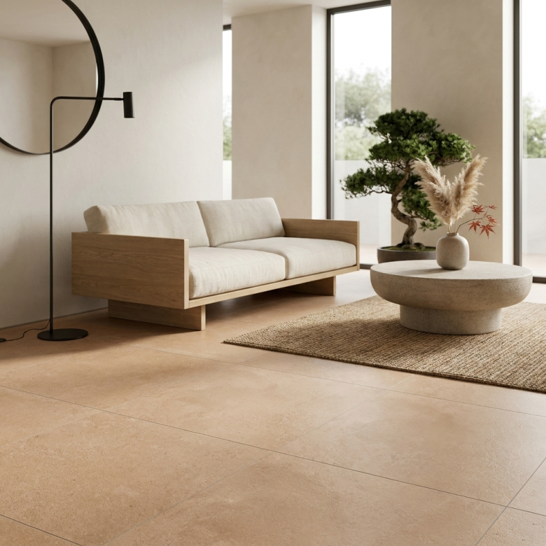 Carrelage sol traditionnel Estany naturel 60x60 cm