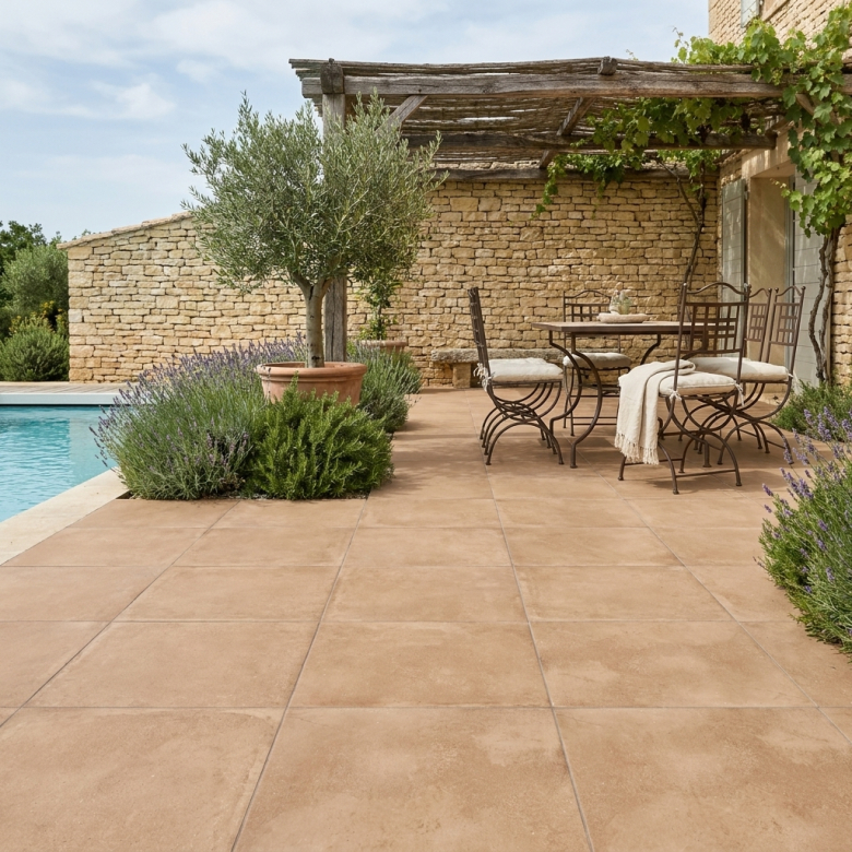 Dalle extérieur Estany 2.0 naturel R11 60x60 cm