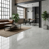 Carrelage sol poli effet marbre Hight gris 90*90 cm