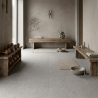 Carrelage sol effet pierre Laconi gris 60x120 cm