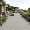 Carrelage sol extérieur effet pierre Laconi gris R11 60x120 cm