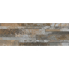 Carrelage effet parement Atlas lave 17x52 cm