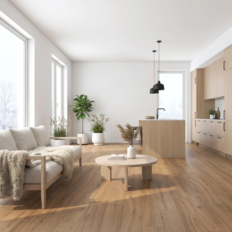 Carrelage sol imitation parquet Orme noisette 20x120 cm