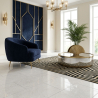 Carrelage sol et mur poli effet marbre Shilla neige 60x120 cm