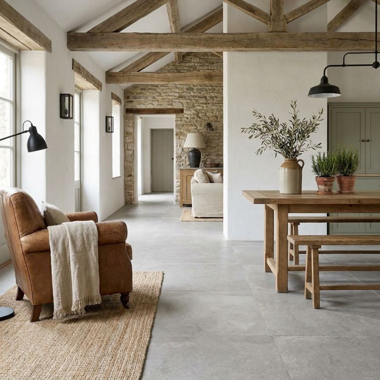 Carrelage sol moderne Day pearl 100x100 cm