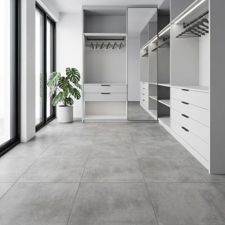 Carrelage sol moderne Cristalli graphite 90x90 cm