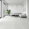 Carrelage sol effet pierre Dylan blanc 45x45 cm