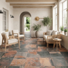 Carrelage sol effet pierre de Bali Chateau naturel 60x60 cm