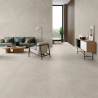 Carrelage sol effet pierre Milos grège 30x60 cm