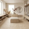 Carrelage sol effet pierre Charme ivoire 90x90 cm