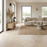 Carrelage sol effet pierre Charme ivoire 60x120 cm