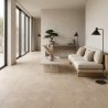 Carrelage sol effet pierre Charme beige 60x120 cm