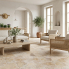 Carrelage sol effet pierre Thebes Almond 32x62,5 cm
