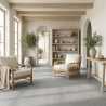 Carrelage sol effet pierre Suwon gris 30x60 cm