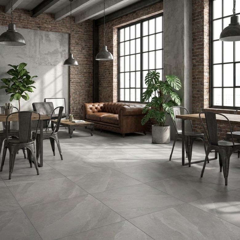 Carrelage sol effet pierre Rock Geo 60x60 cm
