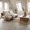Carrelage sol effet pierre Dolomie Taupe 60x60 cm