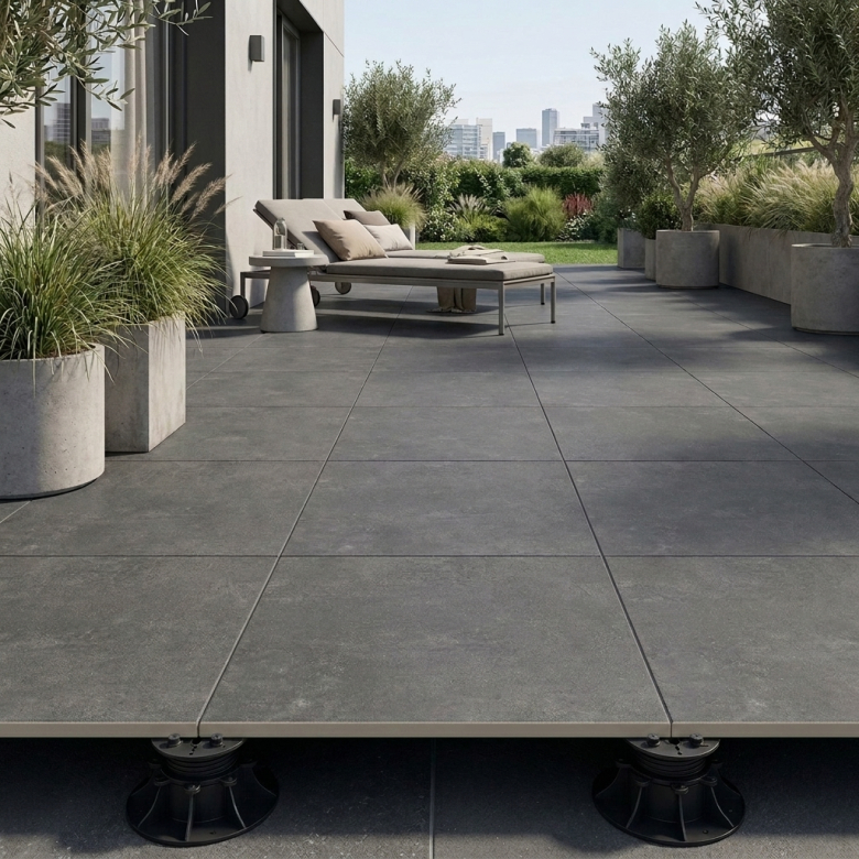 Dalle extérieur Max 2.0 Anthracite R11 60x60 cm