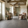 Carrelage sol effet pierre Tikal gris 60x120 cm