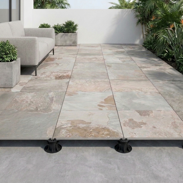 Dalle extérieur Chateau 2.0 Gris R11 60x60 cm