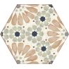 Carrelage sol hexagonal VagabondHanna 21x25 cm