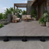 Dalle extérieur Zircon gris R11 80x80 cm