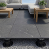 Dalle extérieur Opale 2.0 gris anthracite R11 60x60 cm