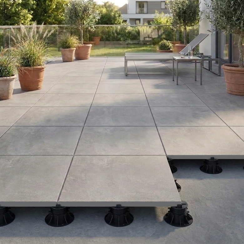 Dalle extérieur Alpilles 2.0 perle R11 60x60 cm