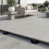 Dalle extérieur effet pierre Maddalena 2.0 grigio R11 60x60 cm