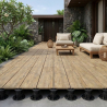 Dalle extérieur effet bois Toundra 2.0 avana R11 40x120 cm
