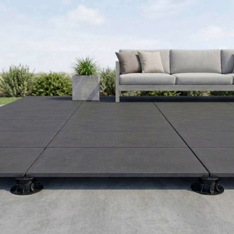 Dalle extérieur Cemento 2.0 Anthracite R11 60x120 cm