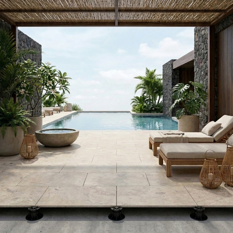 Dalle extérieur Olbia naturel 2.0 R11 60x90 cm