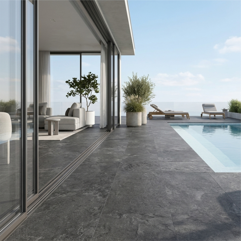 Dalle extérieur Valca 2.0 anthracite R11 60x90 cm