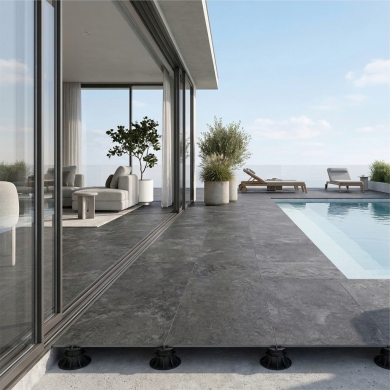 Dalle extérieur Valca 2.0 anthracite R11 60x90 cm
