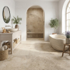 Carrelage sol effet Travertin Tivertino Terre 60x30 cm
