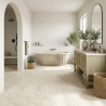 Carrelage sol effet Travertin Tivertino Naturel 60x30 cm