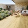 Carrelage sol extérieur effet bois Montréal Miel R10 23x120 cm
