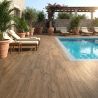 Carrelage sol extérieur effet bois Séquoia oak R11 30x120 cm