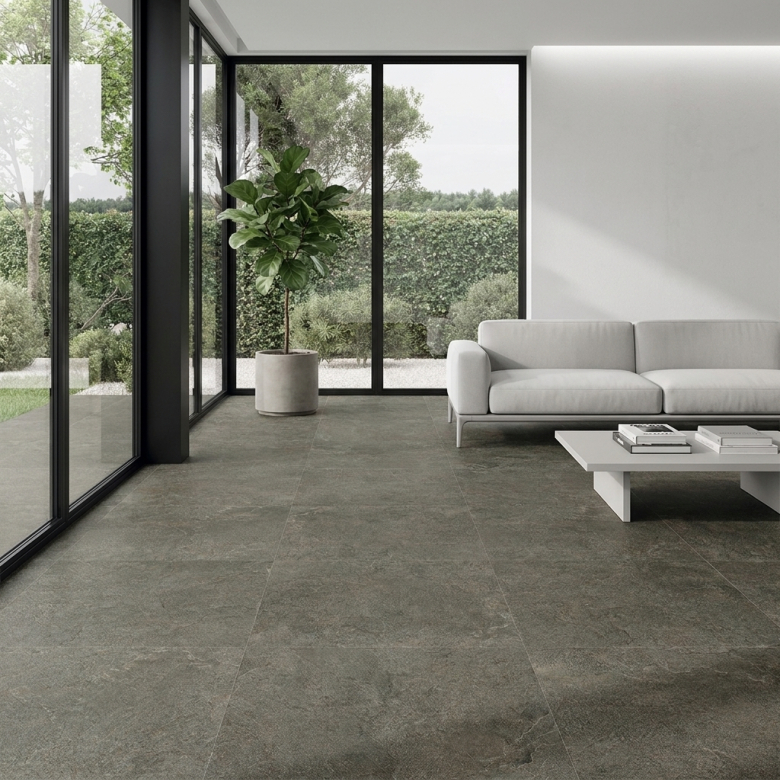 Carrelage sol effet pierre Pienza naturel 60x120 cm