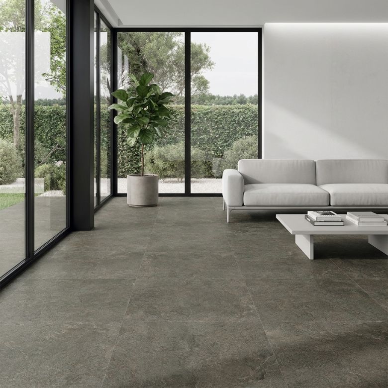 Carrelage sol effet pierre Pienza naturel100x100 cm