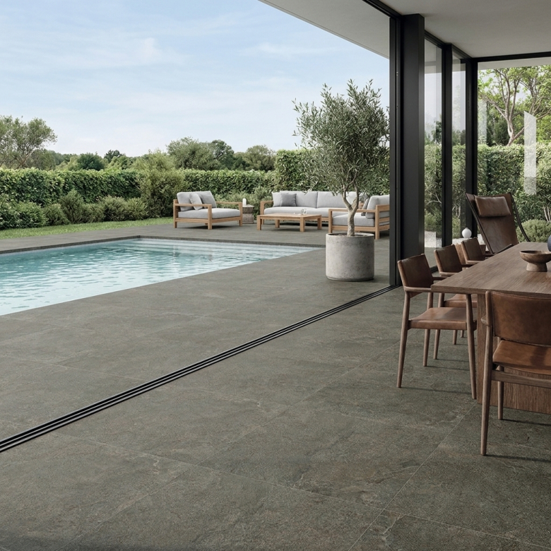 Dalle extérieur Pienza 2.0 naturel R11 60*60 cm