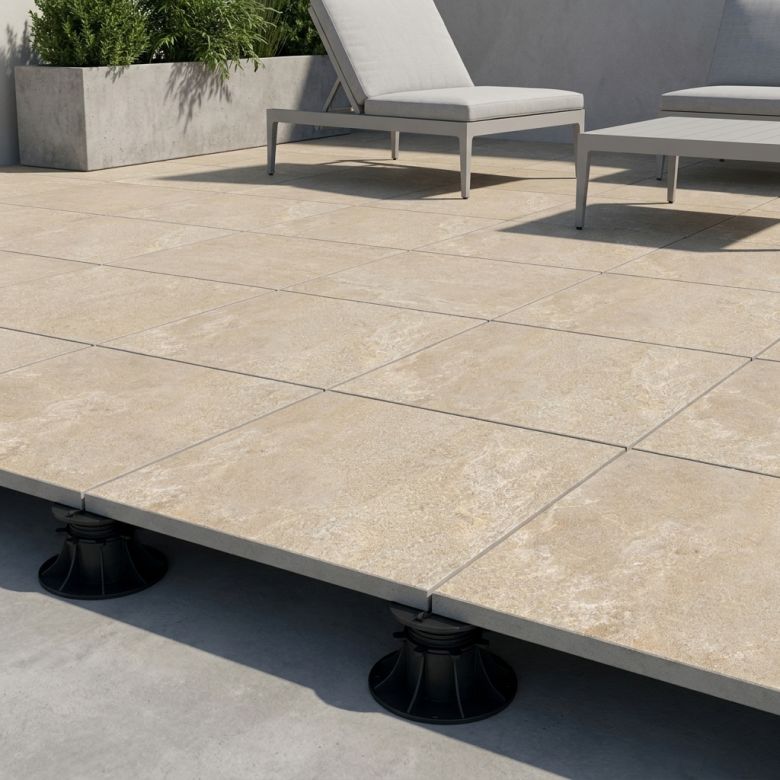 Dalle extérieur Pienza2.0 sable R11 6060 cm