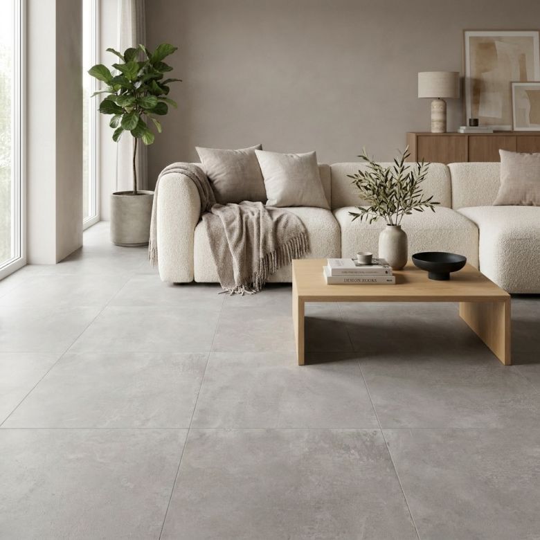 Carrelage sol effet métal Iron cement 8080 cm