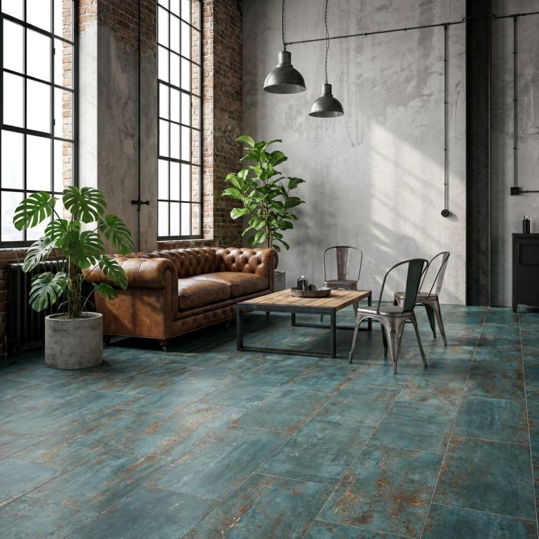 Carrelage sol et mur effet métal Atonium Supreme 60120 cm