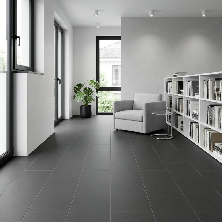 Carrelage fin sol et mur Extra negro 50x100 cm