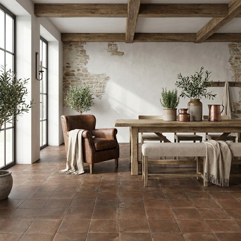 Carrelage sol traditionnel Sabbia moka 33,15x33,15 cm