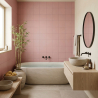 Carrelage mur Sunshine mat iris rosé 20x20 cm