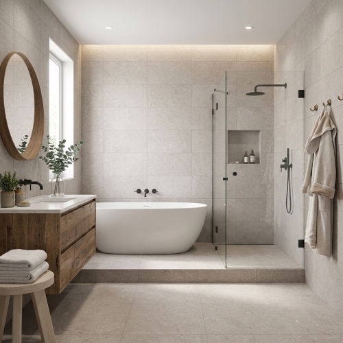 Carrelage mur Sobre taupe...