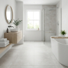 Carrelage sol poli Agra gris 100x100 cm