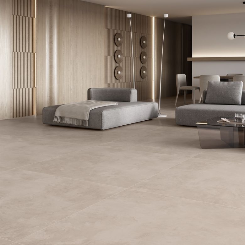 Carrelage sol poli Agra crème60x60 cm